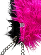 Load image into Gallery viewer, PUNK PANTHER FUR HOOD w/ CHAIN