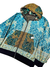 Load image into Gallery viewer, One of a Kind Teal Druid Paisley Pashmina Jacket (XL)
