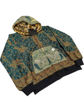 Load image into Gallery viewer, EMERALD PAISLEY PASHMINA HOODIE (Medium)