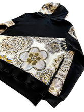 Load image into Gallery viewer, One of a Kind VELVET MANDALA PATCHWORK Zip Up Hoodie (XL)