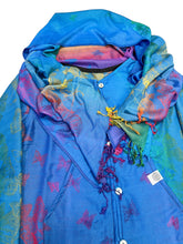 Load image into Gallery viewer, BLUE BUTTERFLY PASHMINA JACKET