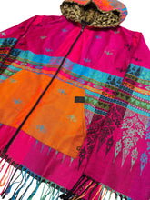 Load image into Gallery viewer, Starburst Pashmina Zip Up Hoodie w/ Fur