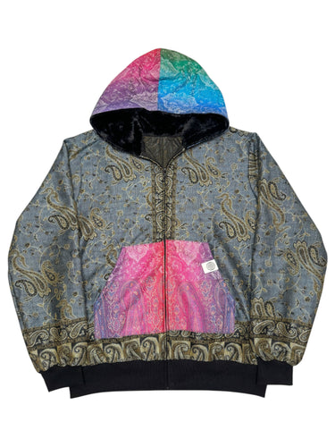 RAINBOW SKIES PASHMINA HOODIE (Medium)