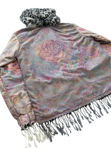 REVERSIBLE SMOKEY FUR AND PASHMINA JACKET (Large)