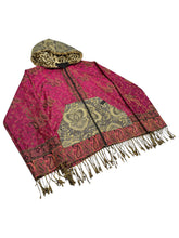 Load image into Gallery viewer, Merlot Nights Pashmina Zip Up Hoodie w/ Fur (LARGE)