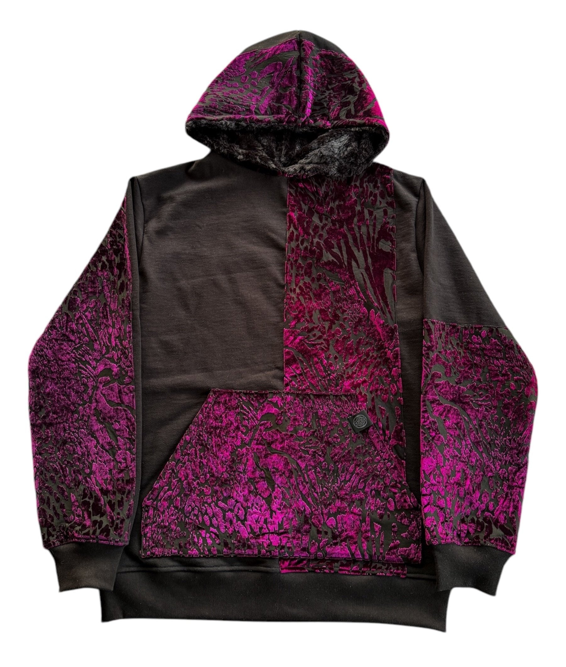 MERLOT DREAMS PATCHWORK HOODIE (S-3XL)