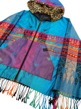 Load image into Gallery viewer, Blue Mystic Pashmina Zip Up Hoodie w/ Fur