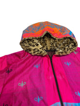 Load image into Gallery viewer, Starburst Pashmina Zip Up Hoodie w/ Fur