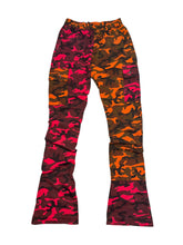 Load image into Gallery viewer, Lava Lands Split Camo Stack Pants (medium 30-32” elastic waist)