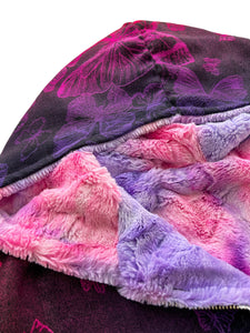 Reversible BUTTERFLY PASHMINA AND FUR JACKET (Large)