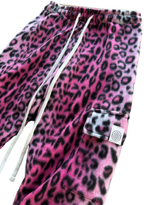 PINK LEOPARD STACK PANTS (Womens Sizes)