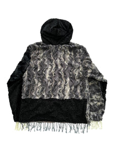 REVERSIBLE SMOKEY FUR AND PASHMINA JACKET (Large)