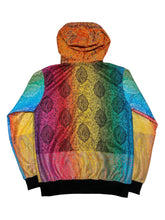 Load image into Gallery viewer, RAINBOW SHERBET PAISLEY PASHMINA HOODIE (Small)