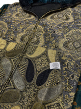 Load image into Gallery viewer, TEAL KING PAISLEY PASHMINA HOODIE (XL)