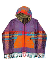 Load image into Gallery viewer, Grape Jamz Pashmina Zip Up Hoodie w/ Fur