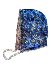 Load image into Gallery viewer, OBSIDIAN FUR WAVE VELVET HOOD w/ CHAIN