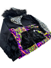Load image into Gallery viewer, One of a Kind ACID CLAW PATCHWORK FUR JACKET (Large)