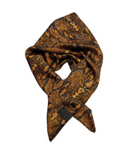Load image into Gallery viewer, Golden Python Satin Bandana