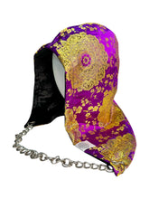 Load image into Gallery viewer, PURPLE HAZE MANDALA BROCADE HOOD w/ CHAIN