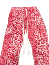 Load image into Gallery viewer, PINK AND WHITE LEOPARD STACK PANTS (Womens sizes)