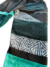Load image into Gallery viewer, One of a kind - AQUA TRiiPPN PATCHWORK JOGGERS (Large)