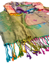 Load image into Gallery viewer, EARTH RAINBOW BUTTERFLY PASHMINA JACKET