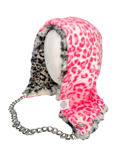 LEOPARD HOOD w/ CHAIN