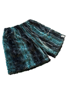 MIDNIGHT TEAL FUR SHORT (S-2XL)