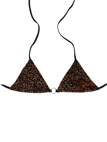 EARTH MANDALA BURNOUT VELVET BIKINI TOP
