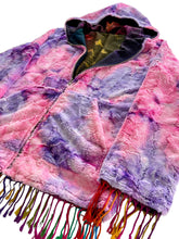 Load image into Gallery viewer, Reversible BUTTERFLY PASHMINA AND FUR JACKET (Large)