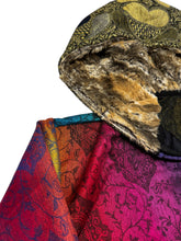 Load image into Gallery viewer, ROYAL RAINBOW PAISLEY PASHMINA HOODIE (XL)