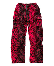Load image into Gallery viewer, RED LEOPARD SHORT FUR STRAIGHT LEG PANTS (Mens / Unisex Sizes)