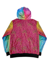 Load image into Gallery viewer, Rainbow Paisley Peacock One of a Kind Pashmina Jacket (Large)
