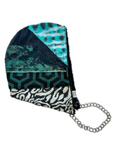 Load image into Gallery viewer, One of a Kind TEAL VORTEX Hood w/ Chain