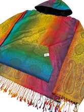 Load image into Gallery viewer, Rainbow Paisley Pashmina Jacket (Large)