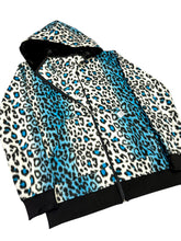 Load image into Gallery viewer, Blue Leopard Jacket (L and 2XL)