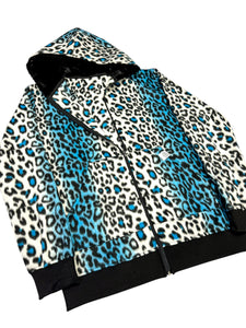 Blue Leopard Jacket (L and 2XL)