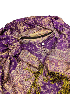 PURPLE PAISLEY PASHMINA JACKET