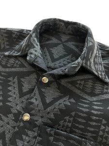 BLACK AND GREY PENDLETON BUTTON UP (S-2XL)