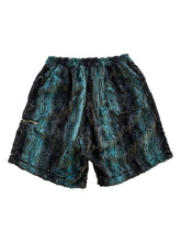 Load image into Gallery viewer, MIDNIGHT TEAL FUR SHORT (S-2XL)