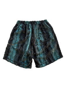 MIDNIGHT TEAL FUR SHORT (S-2XL)