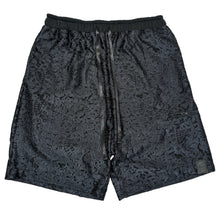 Load image into Gallery viewer, Black Velvet Paisley Shorts (Medium)