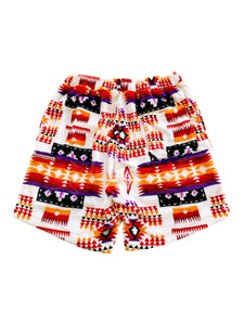 WHITE MINKY PENDLETON SHORTS (30-32" waist)