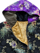 Load image into Gallery viewer, BLACK AND PURPLE BROCADE JACKET / VEST (S-2XL)