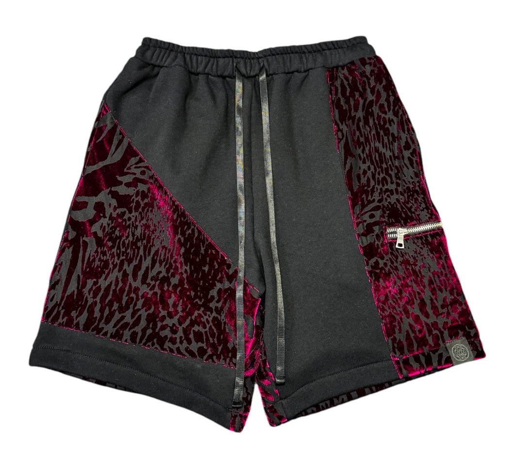 MERLOT DREAMS PATCHWORK SHORTS (S-3XL)
