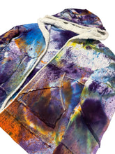 Load image into Gallery viewer, One of a kind Cotton Patchwork Tie-Dye Hoodie (Large)