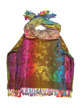 Load image into Gallery viewer, BROWN AND CREAM BUTTERFLY PASHMINA JACKET