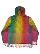 Load image into Gallery viewer, Rainbow Paisley Pashmina Jacket (Large)