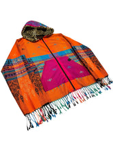 Load image into Gallery viewer, Solar Flare Pashmina Zip Up Hoodie w/ Fur
