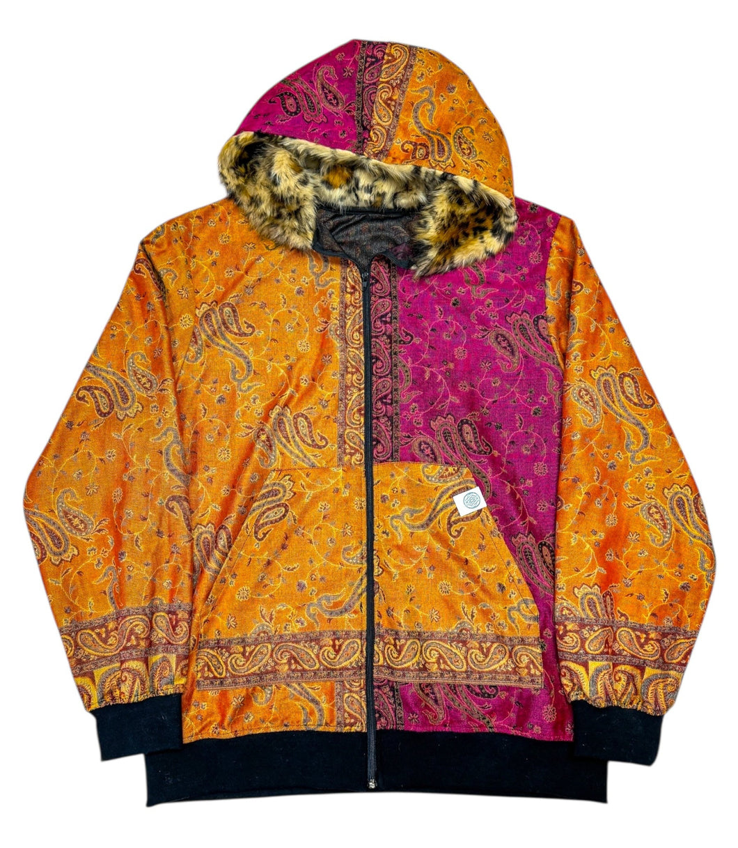 Tequila Sunrise One of a Kind Paisley Pashmina Jacket (2XL)